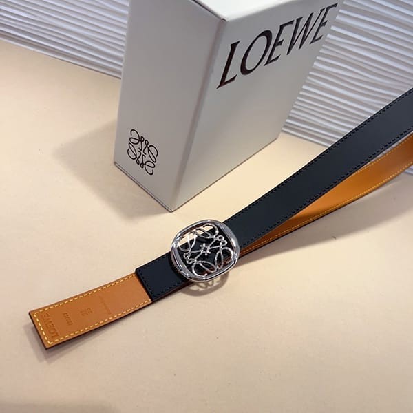 超話題!ロエベ Anagram リバーシブル エリプス ベルト 偽物 3色 loc47388