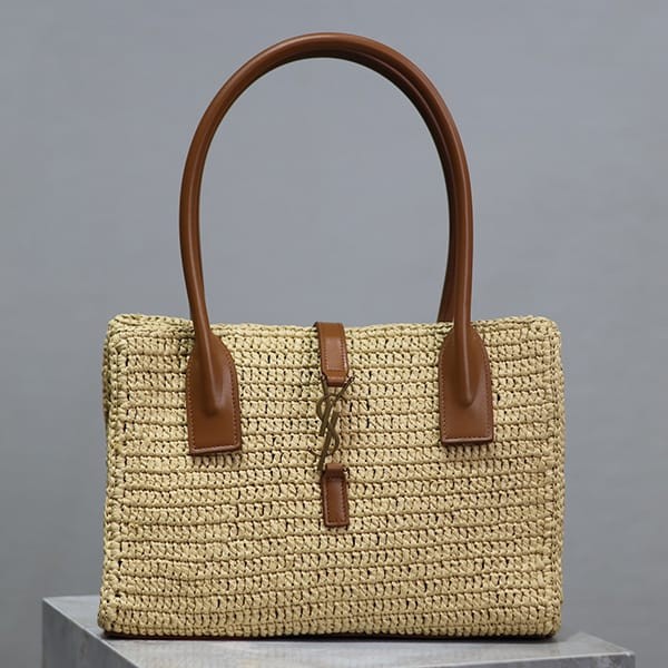 サンローラン n級品 Panier ラフィア トートバッグ Sas92640
