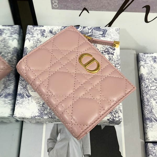 ブティック♪ディオール パチモン カロ CARO ダリア 2つ折り財布 カナージュ dej25847