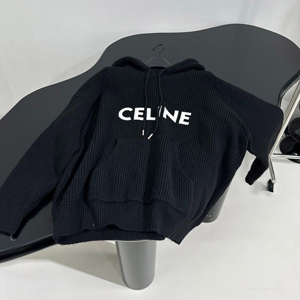 ブティック♪セリーヌ n級品 リブウール フード付きセーター Cej87408