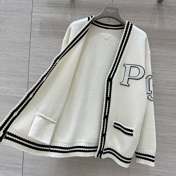 プラダ ウールxカシミヤ カーディガン コピー 2色 pud81024