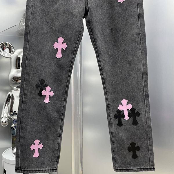 超希少！クロムハーツ クロスパッチ コピーウォッシュドデニムパンツ