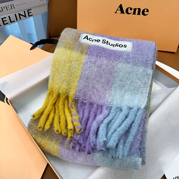 ◆完売間近!◆アクネストゥディオズ モヘアチェックスカーフ スーパーコピー aco68957