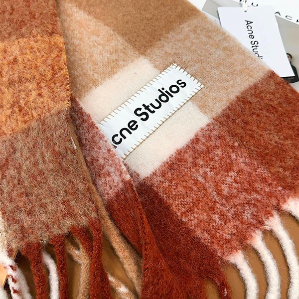 ◆完売間近!◆アクネストゥディオズ コピー モヘアチェックスカーフ acp64750