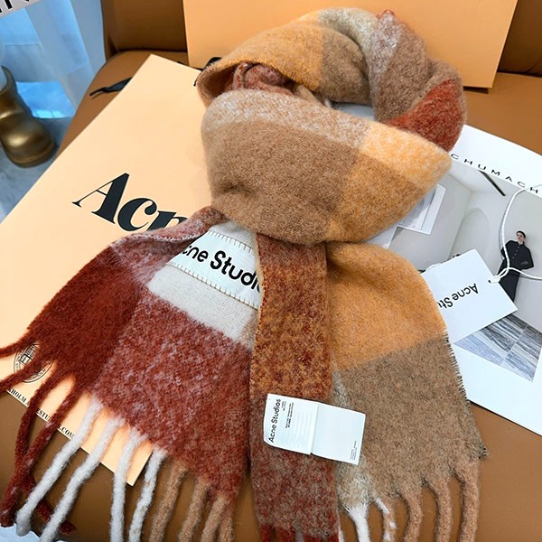 ◆完売間近!◆アクネストゥディオズ コピー モヘアチェックスカーフ acp64750