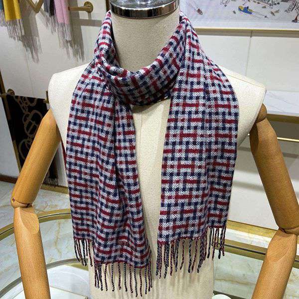 ★鮮やかで素敵な色合い♪【エルメス】カシミア マフラー N級品★ ers58928