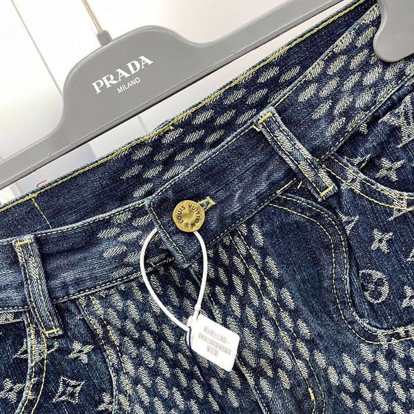 ルイヴィトン ダミエWAVES n級品 モノグラム デニムパンツ vuh93109