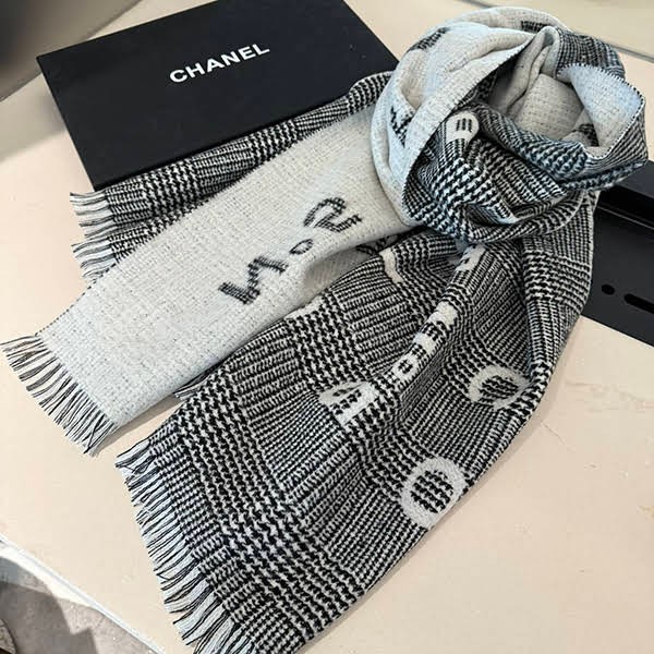 CHANEL ストール リバーシブル お洒落シャネル レプリカ リバーシブル マフラー ストール shv18115