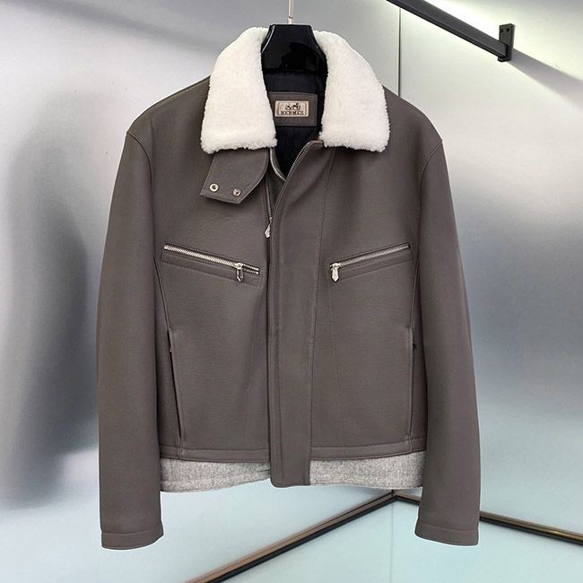 激安価格!エルメス クロップド ジャケット 偽物 ディアスキン eri90917