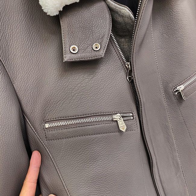 激安価格!エルメス クロップド ジャケット 偽物 ディアスキン eri90917