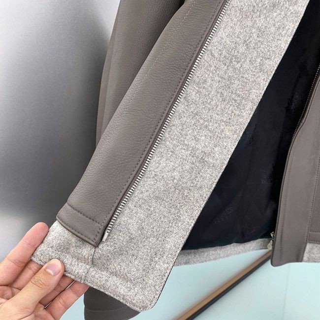 激安価格!エルメス クロップド ジャケット 偽物 ディアスキン eri90917
