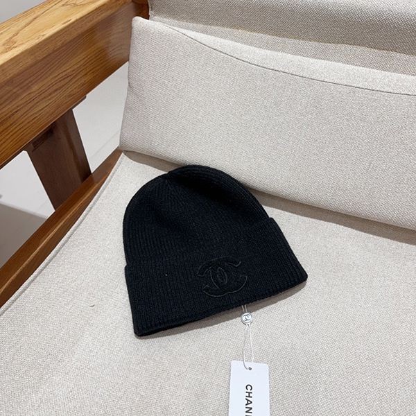 注目★シャネル ニット帽 スーパーコピー シンプルロゴ shg11196