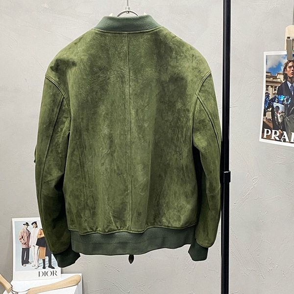 送料無料 ベルルッティ スエード ミリタリー ボンバー コピー ben53301