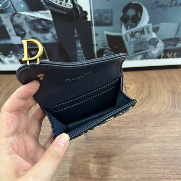 【コンパクト♪】ディオール Saddle Bloom カードホルダー 偽物 M928
