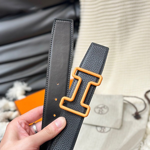 18号　HERMES メンズ　ベルト用バックル　トゥナイト エルメス コピー ベルトバックル 《トゥナイト・カラー》 & レザー