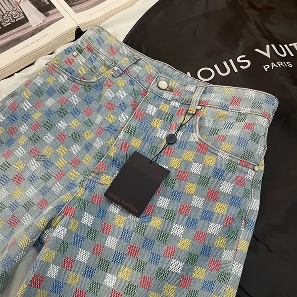 セレブ多数愛用 ルイヴィトン デニムパンツ ダミエ n級品 vuf67699