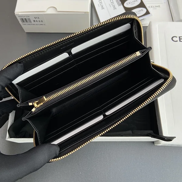 激安価格！セリーヌ 長財布 ラウンドジップ キュイル トリオンフ n級品