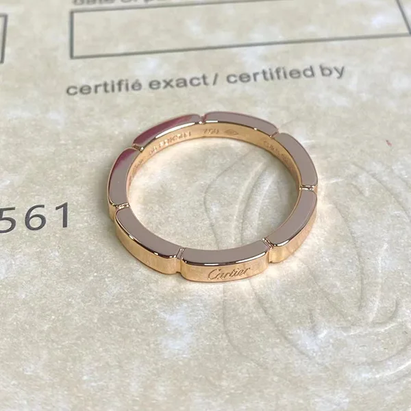 【人気】カルティエ☆結婚指輪 コピー ロゴ リンク ユニセックス B4083500