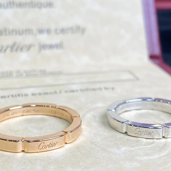 【人気】カルティエ☆結婚指輪 コピー ロゴ リンク ユニセックス B4083500
