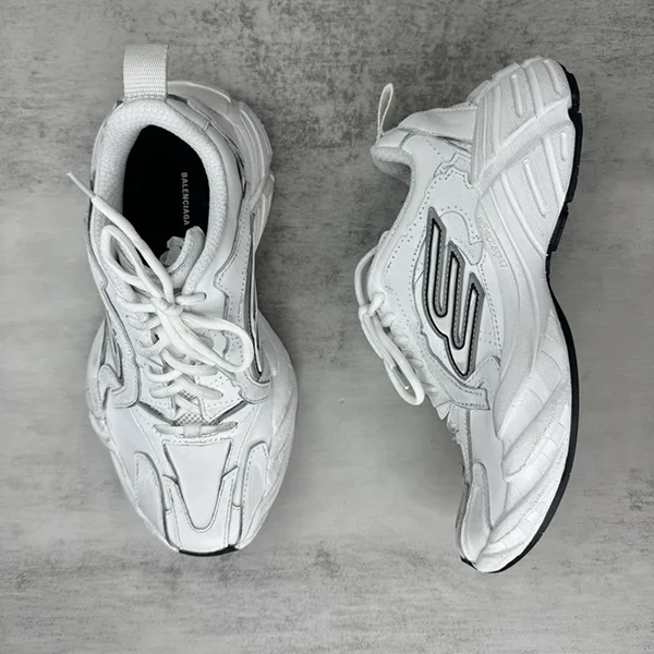【バレンシアガ】Monday レザースニーカー コピー White bam48677