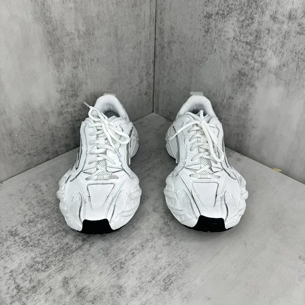 【バレンシアガ】Monday レザースニーカー コピー White bam48677