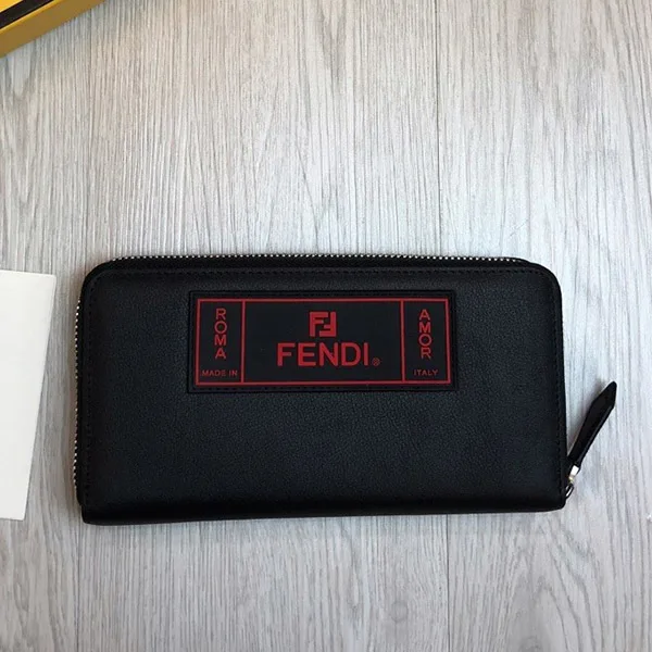 n級品 おすすめフェンディ n級品 アナグラム レザー ウォレット ブラック fea84904