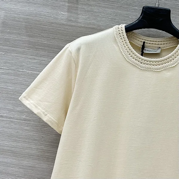 【かわいい♡新作】モンクレール クルーネックTシャツ 偽物 ホワイト mop22747