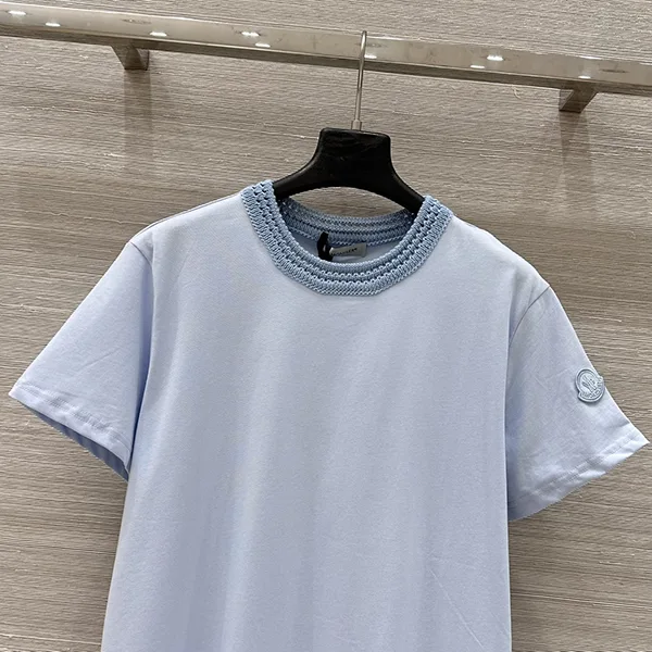 数量限定!モンクレール クルーネックTシャツ 激安 ブルー mob64824