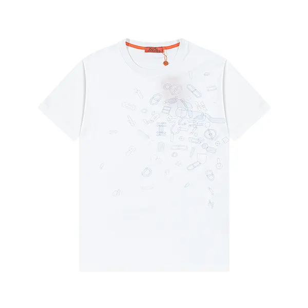 高級ブランド エルメス クルーネック半袖 激安 Tシャツ erj15593