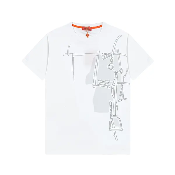 高級ブランド エルメス クルーネック半袖 激安 Tシャツ erj15593