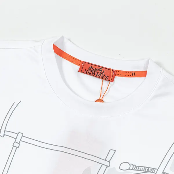 高級ブランド エルメス クルーネック半袖 激安 Tシャツ erj15593