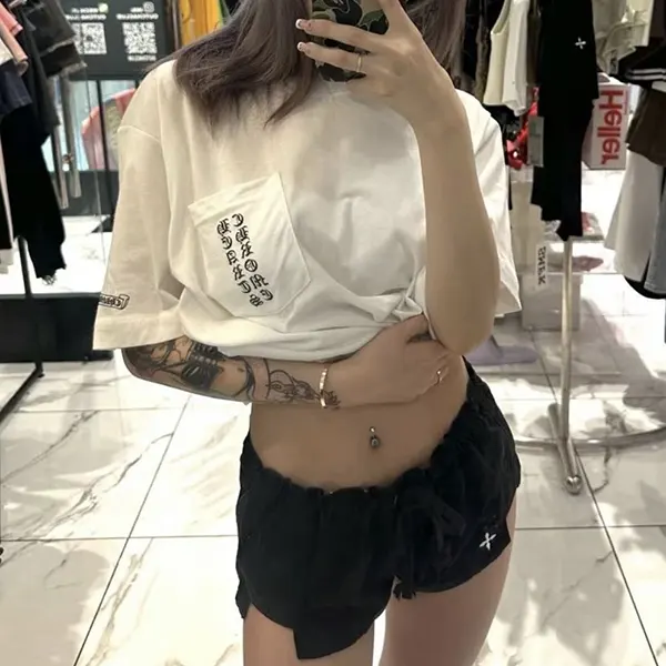 確保済み クロムハーツ n級品 スクロール ロゴ Tシャツ 半袖 Kud03596