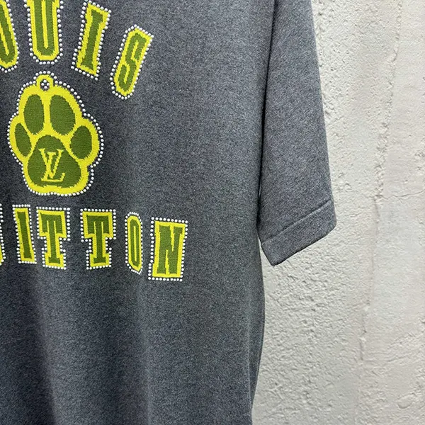 【愛犬家にはたまらない】ルイヴィトン Tシャツ コピー エンベリッシュドショートスリーブコットンクルーネック 1agjsa