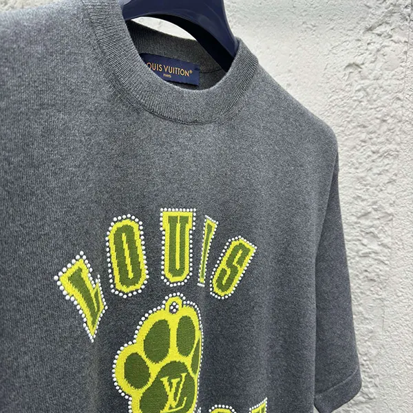 【愛犬家にはたまらない】ルイヴィトン Tシャツ コピー エンベリッシュドショートスリーブコットンクルーネック 1agjsa