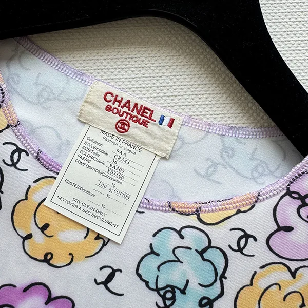 シャネル 半袖Tシャツ 花柄 ココマーク 2色 shg34484