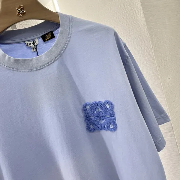 ギフトに最適 ロエベ コットン Tシャツ n級品 アナグラム刺繍 loe59795