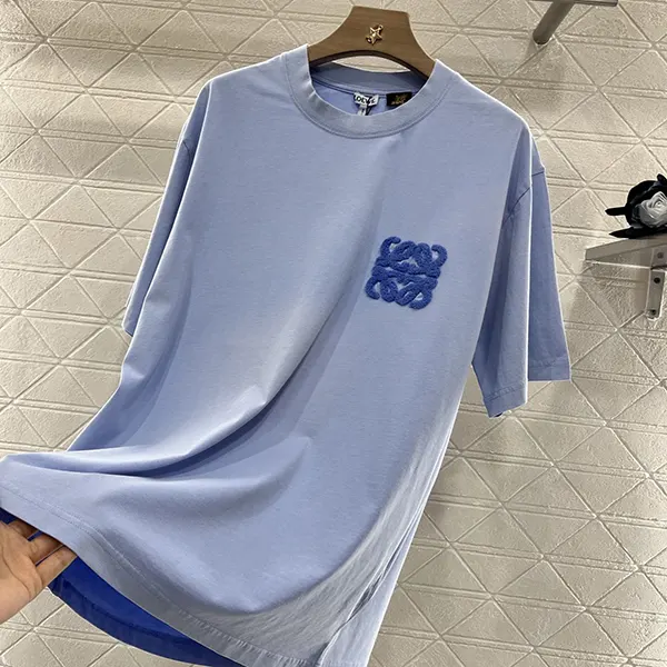 ギフトに最適 ロエベ コットン Tシャツ n級品 アナグラム刺繍 loe59795