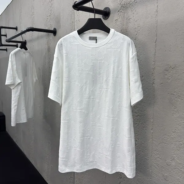 高品質 ディオール Tシャツホワイト コピー オブリーク コットン dez11458
