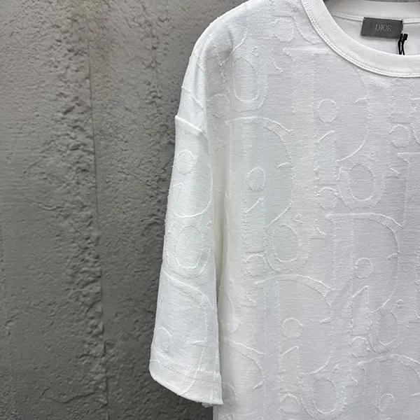 高品質 ディオール Tシャツホワイト コピー オブリーク コットン dez11458