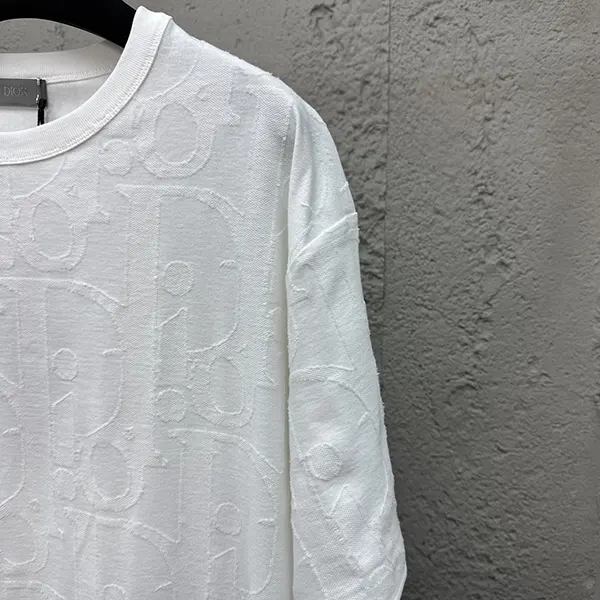高品質 ディオール Tシャツホワイト コピー オブリーク コットン dez11458