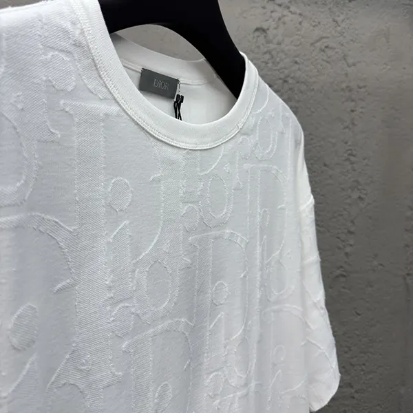 高品質 ディオール Tシャツホワイト コピー オブリーク コットン dez11458