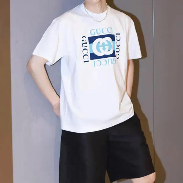 グッチ プリント コットンジャージー Tシャツ コピー gui56559