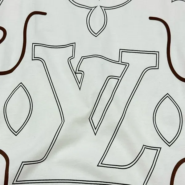 送料無料 ルイヴィトン n級品 エンブロイダードコットンTシャツ vuz27312