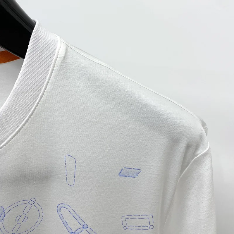 使い勝手良しエルメス 贋物 Fragments Equestres Tシャツ 半袖 コットン素材 erf18899