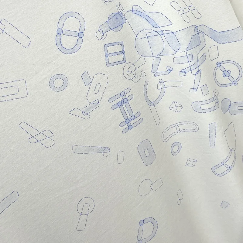 使い勝手良しエルメス 贋物 Fragments Equestres Tシャツ 半袖 コットン素材 erf18899