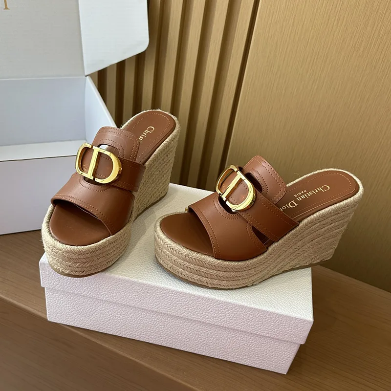 お洒落ディオール 30 Montaigne ウェッジスライド フェイク deu08398