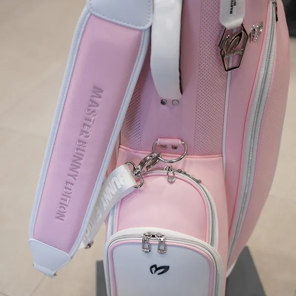 マスターバニー キャディバッグ 偽物 レディース パンチングミックスロゴ キャスター付きキャディバッグ mam22123