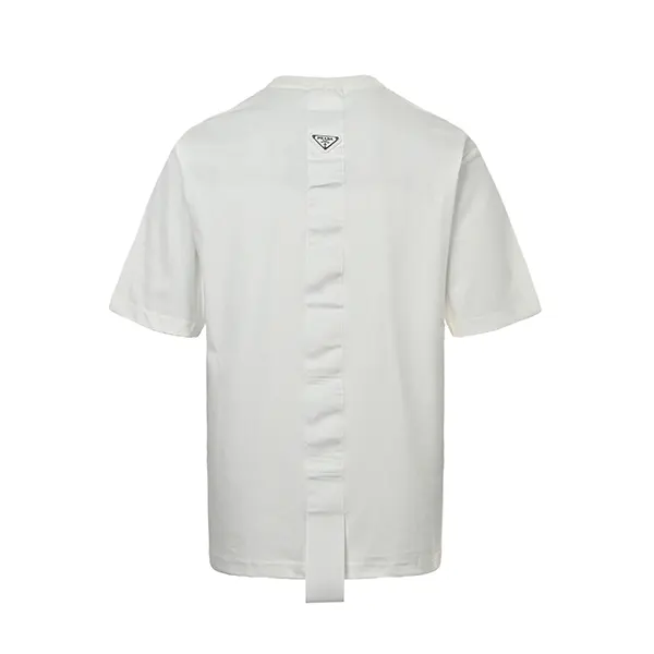プラダ クルーネック Tシャツ コピー ロゴ付 半袖 puz49865
