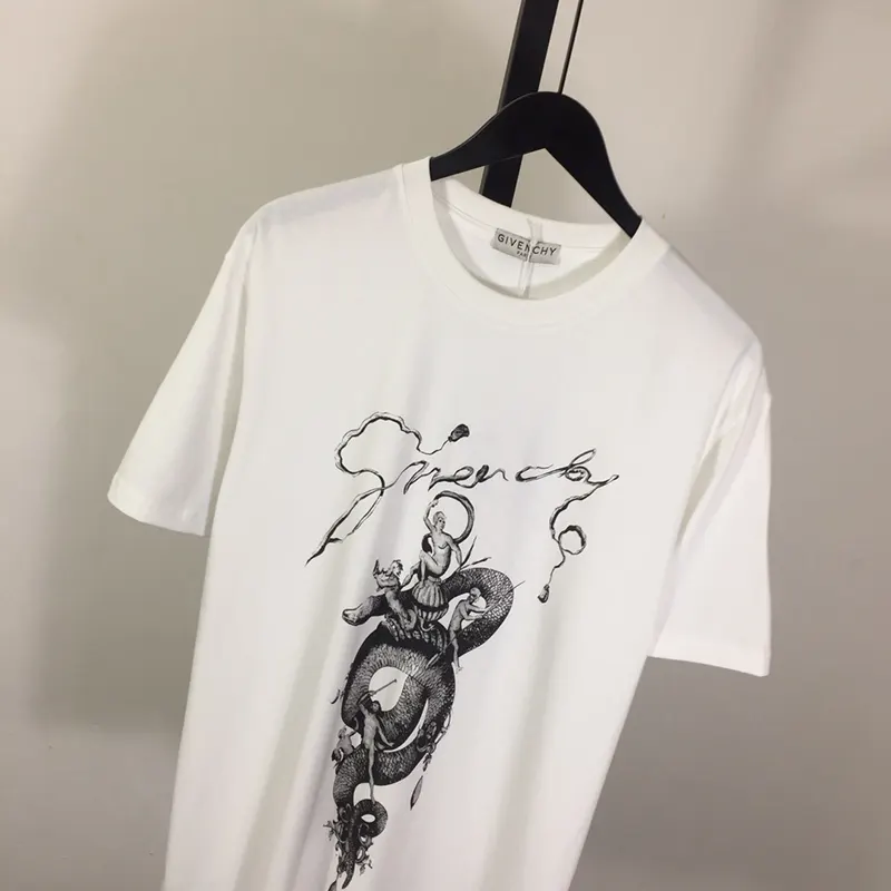 大人気!ジバンシィ n級品 ロゴホワイトコットンクルーネック半袖 Tシャツ jid37247