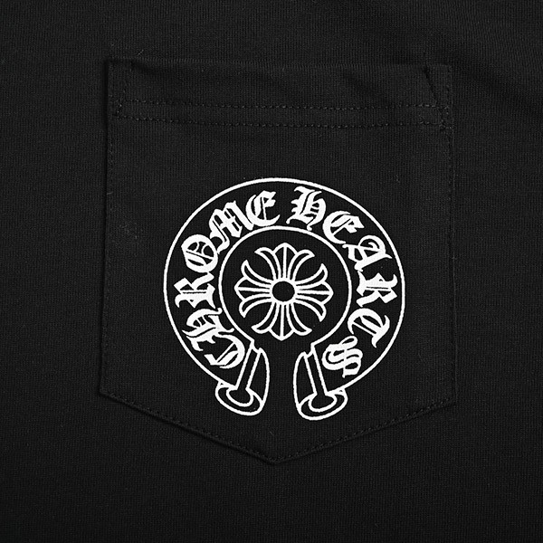 クロムハーツ コピー★CHプラス ホースシュー ロゴ ポケット Tシャツ n級品 おすすめ Kuj78463